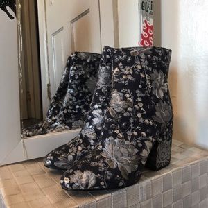Blue Heeled Boots